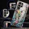 BONGEEK Case Compatible with Samsung Galaxy S23 Ultra,Scratch Resistant Hybrid 2-Layer Hard Shell Bright Phone Case,Hummingbird Flower Stained Glass - 3 of 4