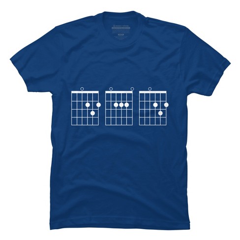 Men's Design By Humans Rocking Dad Guitar Chords By Hoangcathrine T-shirt -  Royal - 3x Large : Target