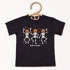 SmileyWorld Dancing Skeleton Pumpkins - Youth Short Sleeve Graphic T-Shirt and Toddler Short Sleeve Graphic T-Shirt - 2 of 4