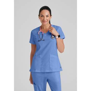 Grey's Anatomy by Barco - Classic Women's Kira Zipper Pocket Scrub Top