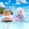 Calico Critters Sea Otter Sisters Splashy Snorkel Set, Dollhouse Playset with 2 Figures and Accessories - 4 of 4