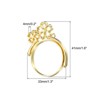 Unique Bargains DIY Crafts Earrings Necklace Bracelet Making Alloy Open Back Sakura Bezel Pendants 10 Pcs - 2 of 4