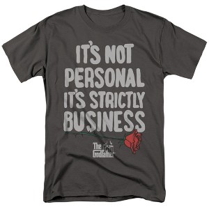 Godfather The Strictly Business Adult T-Shirt Charcoal - 1 of 4