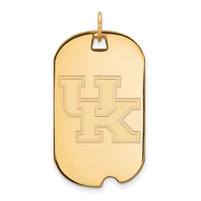 Black Bow Jewelry 10k Yellow Gold Kentucky Wildcats NCAA Large Pendant
