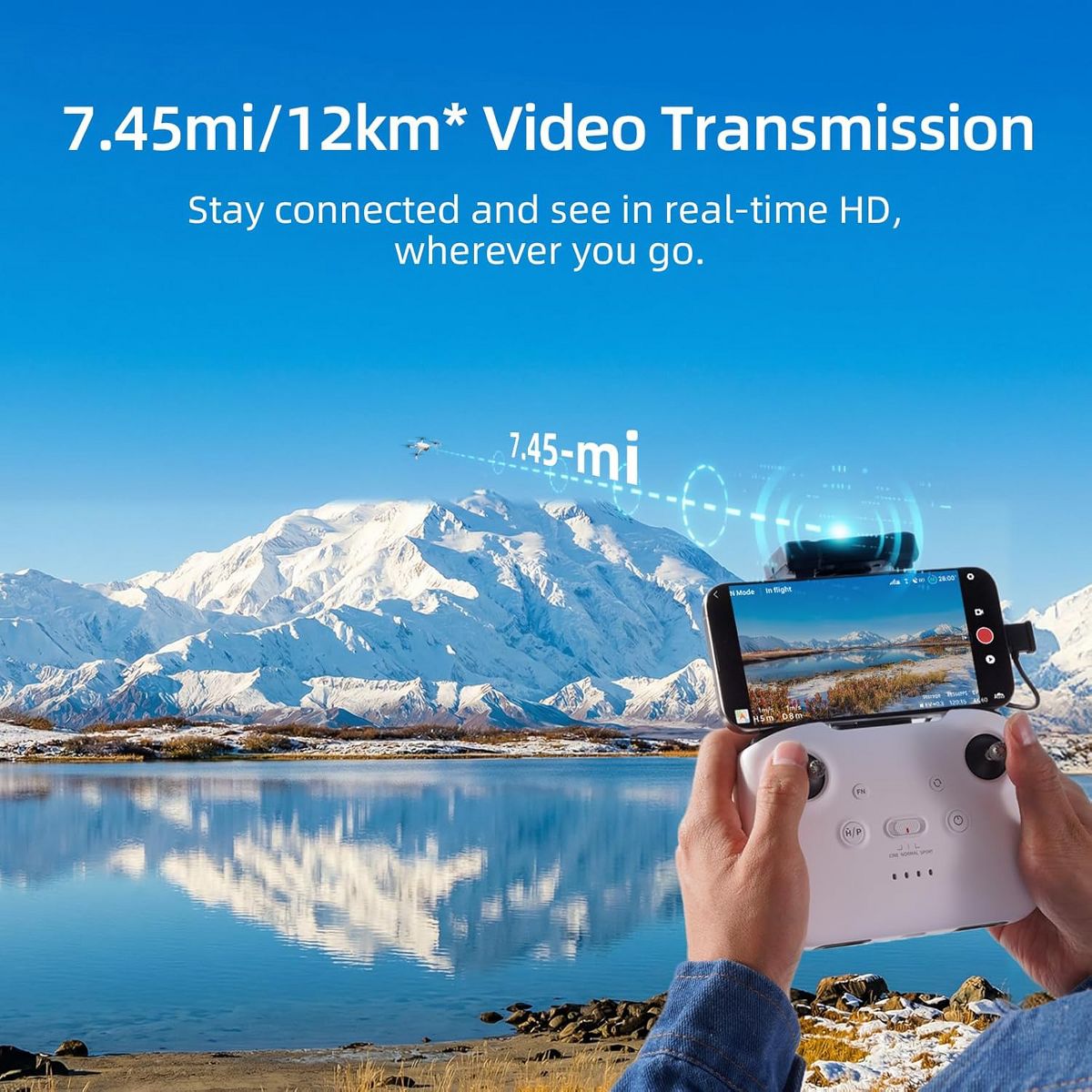 Skyrover S1 Mini Drone Camera 4K/60fps Video, 48MP Photo, 8K Image Quality, 3-Axis Gimbal Stabilization, 39,000ft Video Transmission, 40-Min Flight - thumbnail 5