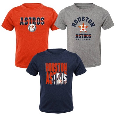 MLB Houston Astros Toddler Boys' 3pk T-Shirt