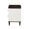 25.5" Carena Nightstand White and Brown Finish - Acme Furniture: Elegant Bedroom Storage, No Assembly Required - 3 of 4