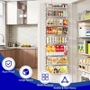 MOEPISY Over the Door Organizer, White 8-Tier Pantry Door Organizer with Adjustable Basket - 4 of 4