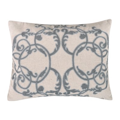 Rome Embroidered Filigree Decorative Pillow - Levtex Home