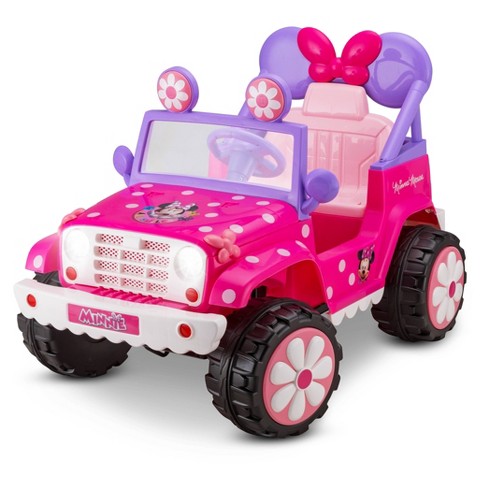 danés Para un día de viaje Sumergir Kid Trax 6v Disney Minnie Mouse Flower Power 4x4 Powered Ride-on - Pink :  Target