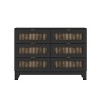 Okak 6-Drawer Farmhouse Style Dresser Wooden Cabinet with Metal Handles, 47.24" Wide Storage for Bedroom, Easy Assembly - 4 of 4