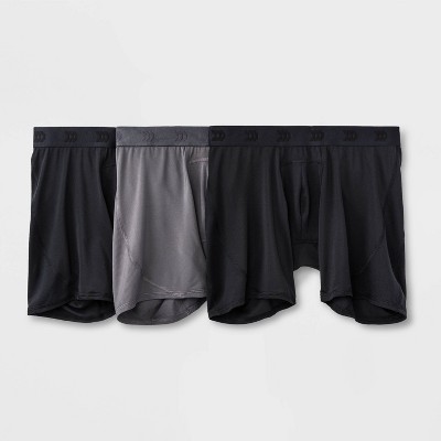 Men's Jersey Mesh Performance 3pk Boxer Briefs - All In Motion™ Black/fitness  Gray/black Xl : Target