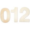 Bright Creations 10 Piece Unfinished Wood 12-Inch Number 0-9 for DIY Crafts & Home Wall Decor - 4 of 4