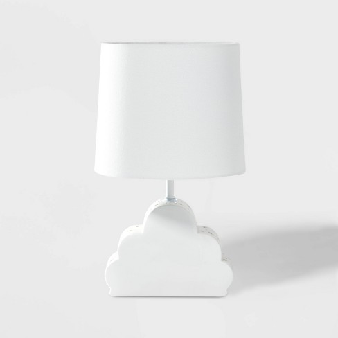 Cloud Dual Light Figural Lamp White, Pillowfort Table Lamp Green