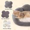 Boersma Fluffy Cat & Small Dog Bed – Washable Indoor Pet Sofa Bed for Cats, Flower-Shaped Cozy Couch with Non-Slip Bottom, Soft Lounger for Sleeping - 3 of 4