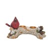 Transpac Resin 9.5 in. Multicolor Christmas Cardinal Candle Holder - 2 of 4