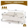 Nasitip 3-Seater Sofa with Extra Deep Seats, 80''Modern Couch and Sofa with Comfy Armrests and Seats and Backrests,2Parcel - 3 of 4