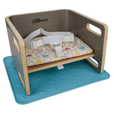 Little Partners 3-in-1 Learning Booster Seat - Shapes On Slate Gray ...