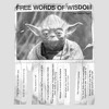 Womens Star Wars Yoda Words of Wisdom Racerback Tank - 2 of 4