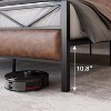 Bed Frame with PU Leather Headboard and Footboard Upholstered Platform Bed with 14 Strong Metal Slats 11inch Under-Bed Storage Noise-Free Easy Assemb - 4 of 4