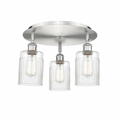 Hadley - 3 Light Flush Mount In Art Deco Style-9.5 Inches Tall and 16.25 Inches Wide