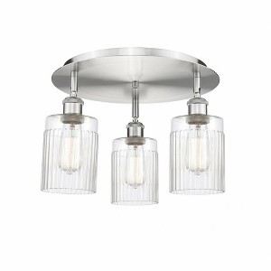 Hadley - 3 Light Flush Mount In Art Deco Style-9.5 Inches Tall and 16.25 Inches Wide - 1 of 1