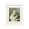 Trademark Fine Art -Pierre Renoir 'Woman With a Cat 1875' Matted Framed Art - 2 of 4
