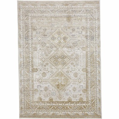 Aura Modern Persian Gold/Ivory Area Rug