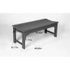 Backless HDPE Adirondack Bench With Wood Texture,Patio Armless Chairs With UV Protection,Outdoor Armless Chairs For Patio,Backyard-Cuddlewood - 4 of 4