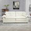 CAVINAS 84" Chenille Loveseat Sofa, Small Sofa Couch with 2 Throw Pillows & Memory Foam, for Living Room, Apartment, Office - 3 of 4