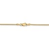 Black Bow Jewelry 1.1mm, 14k Yellow Gold, Round Solid Snake Chain Bracelet, 8 Inch - 4 of 4