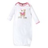 Hudson Baby Infant Girl Cotton Gowns, Little Llama, Preemie-Newborn - 2 of 4