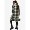 ellos Plus Size Wool Blend Long Shirt Jacket - 3 of 4