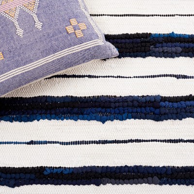 Ivory Coastline Handwoven Cotton & Synthetic 5' x 8' Area Rug