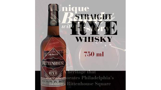 Rittenhouse 100 proof Straight Rye Whisky - 750ml Bottle, 2 of 14, play video