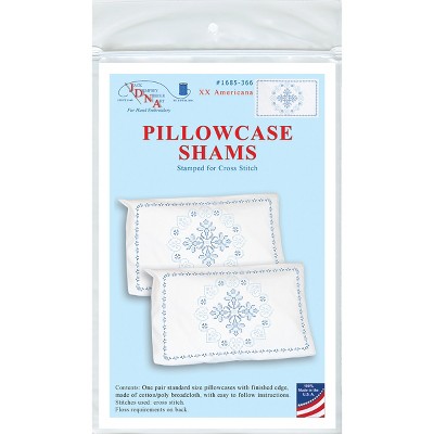 Jack Dempsey Stamped Pillowcase Shams 2/Pkg-XX Americana