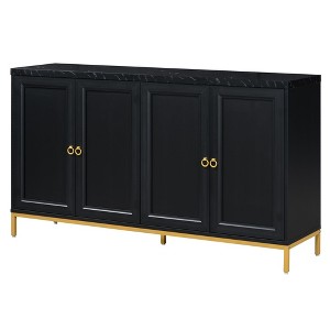 NicBex Modern Large 59.3 Inch Sideboard Buffet Cabinet with 4 Doors and Metal Handles for Kitchen,Living Room - 1 of 4