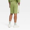 Houston White Adult 9" Contrast Trim Pull-On Shorts - Green - 2 of 3