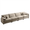 150.38" Corduroy Modular Sectional Sofa with Double-Layer Cushions - 4 of 4
