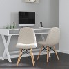 Merrick Lane Set of 2 Lyon Faux Shearling Accent Chairs, Modern Accent Chair For Bedroom, Entryway, and Living Room - 2 of 4