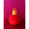 Shiraleah Red Christmas Ornament Bauble Pillow, Small - 2 of 4