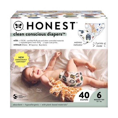 The Honest Company Clean Conscious Disposable Diapers - (Select Size and Pattern)