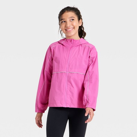 Детские куртки All In Motion Girls' Solid Windbreaker Jacket - All in Motion™ Pink S