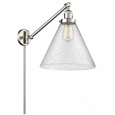 Cone - 1 Light Swing Arm Wall Sconce In Industrial Style-16 Inches Tall and 12 Inches Wide