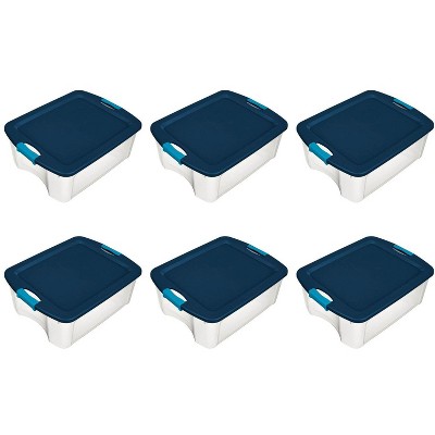 Sterilite 12 Gallon Latch and Carry Storage Tote, Clear (6 Pack) | 14447406