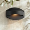 Possini Euro Design Xane 7" High Mid Century Modern Outdoor Wall Light Fixture Mount Porch House Exterior Weatherproof Matte Black Finish Metal - 2 of 4
