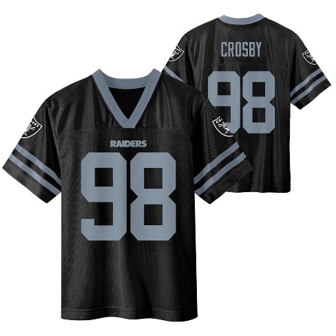 Nfl Las Vegas Raiders Boys Short Sleeve Maxx Crosby Jersey M Target