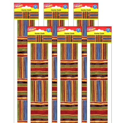 Trend Kente Cloth Bolder Borders, 35.75' Per Pack, 6 Packs