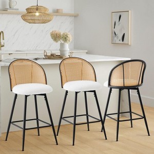 Bekrvio 26'' 360° Swivel Counter Height Bar Stools - 1 of 4