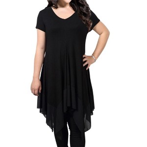 Maternity Shirt Side Button and Ruched Maternity Tunic Tops Maternity Long Sleeve T-Shirts (M,purpleRed-Long) - 1 of 4
